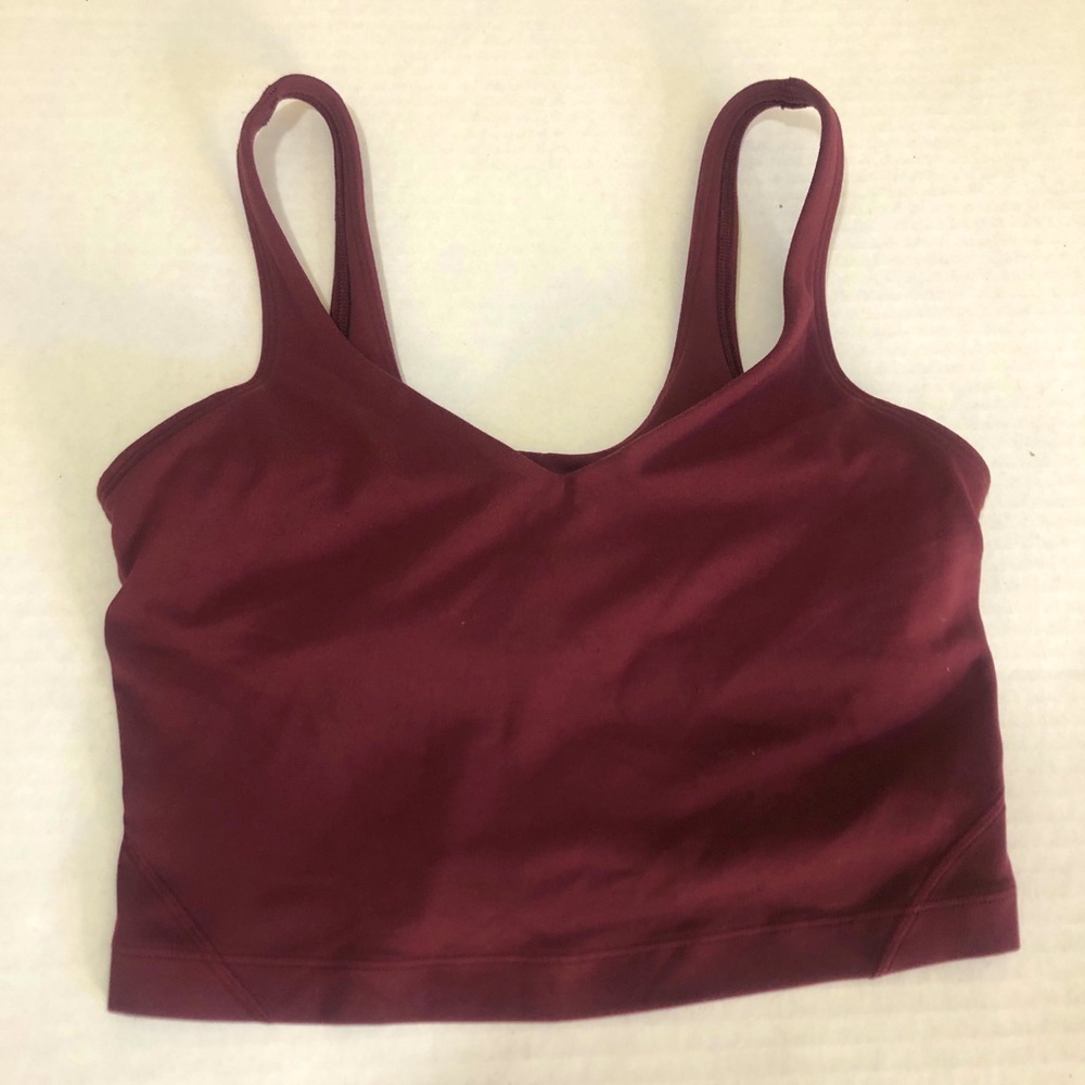 Burgundy Align tank